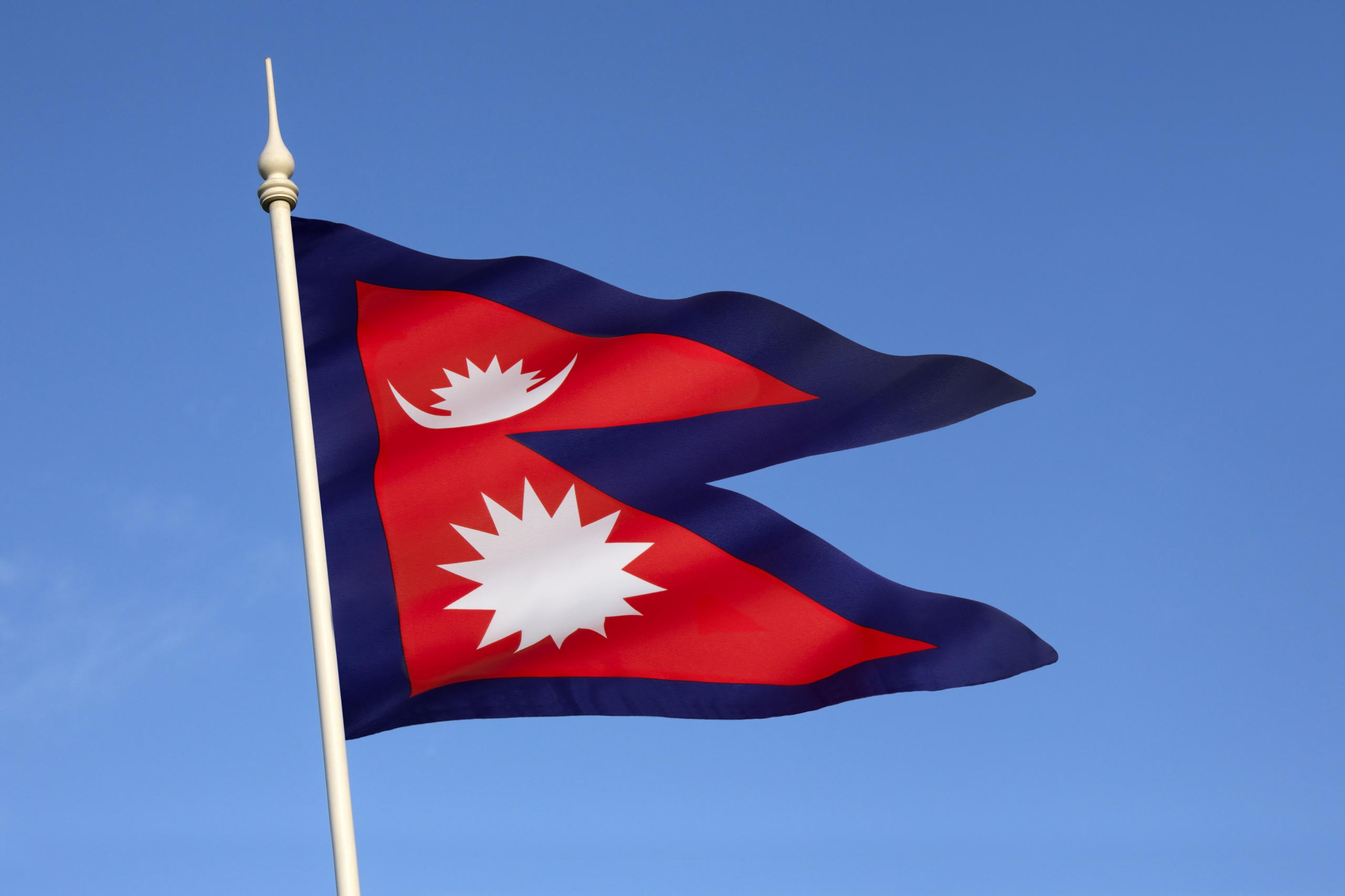 le nepal drapeau